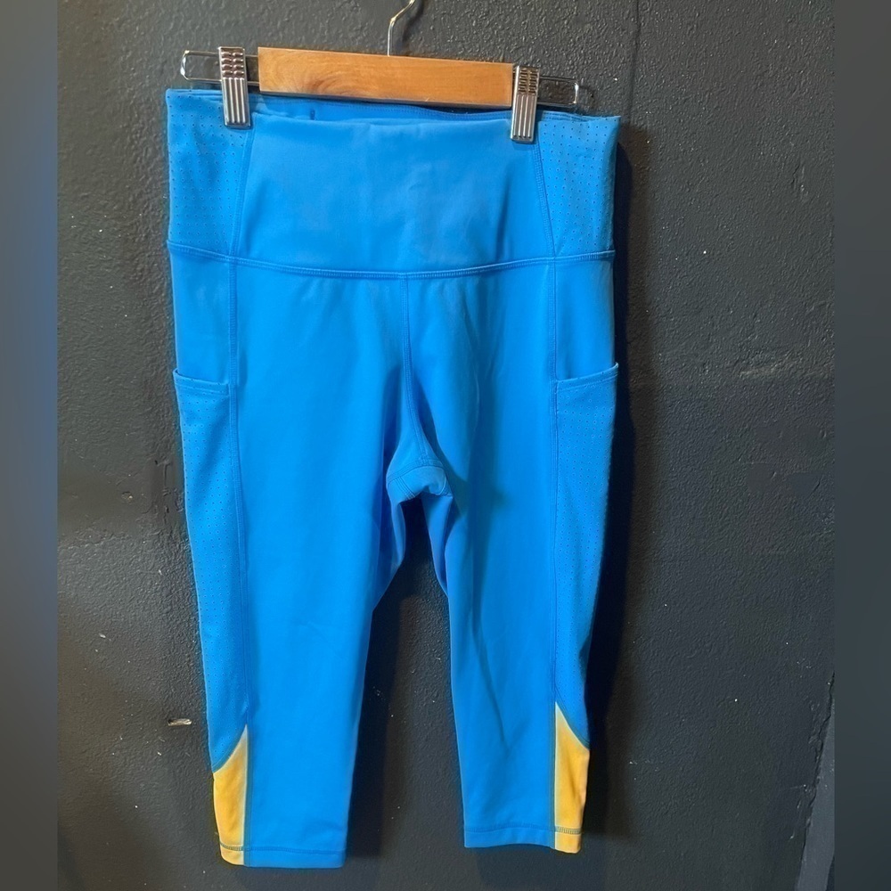 Brooks Blue and Yellow Leggings